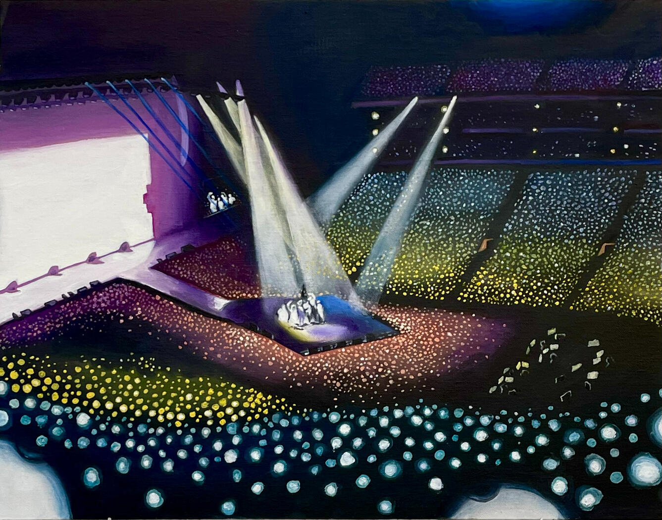 BTS Concert, 2023 (oil on canvas)
